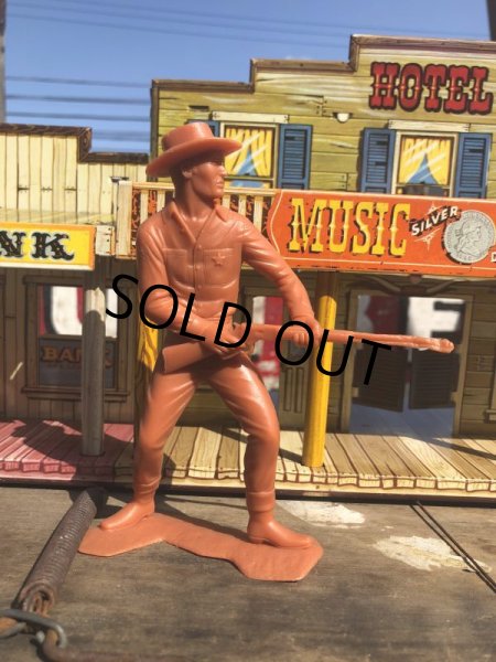 画像1: 60s Vintage Louis Marx Western Action Figure COWBOY (T275) (1)