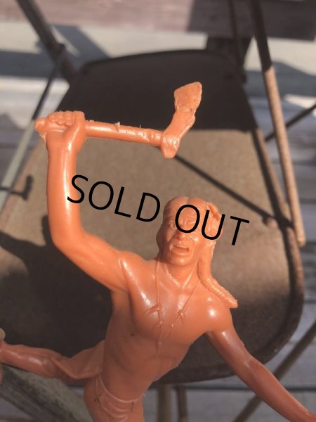 画像6: 60s Vintage Louis Marx Western Action Figure INDIAN (T281) (6)