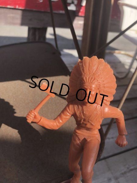 画像5: 60s Vintage Louis Marx Western Action Figure INDIAN (T282) (5)