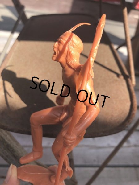 画像6: 60s Vintage Louis Marx Western Action Figure INDIAN (T279) (6)