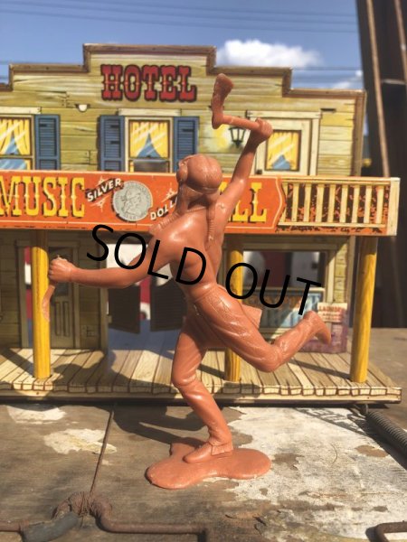 画像2: 60s Vintage Louis Marx Western Action Figure INDIAN (T281) (2)