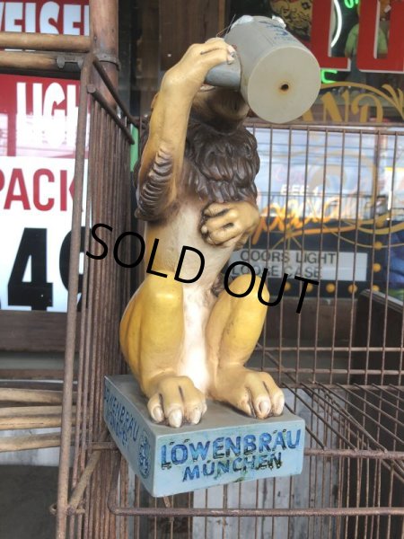 画像2: Vintage Lowenbrau Beer Lion Store Display Statue (C01) (2)