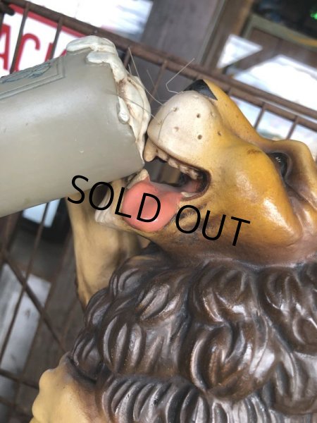 画像16: Vintage Lowenbrau Beer Lion Store Display Statue (C01) (16)
