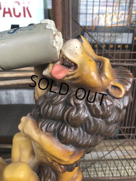 画像9: Vintage Lowenbrau Beer Lion Store Display Statue (C01) (9)