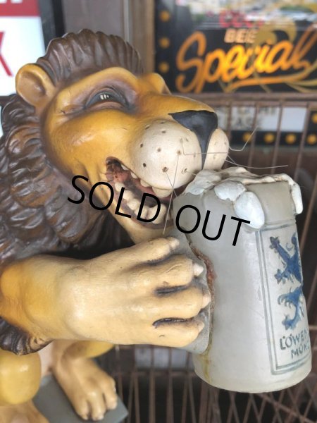 画像6: Vintage Lowenbrau Beer Lion Store Display Statue (C01) (6)