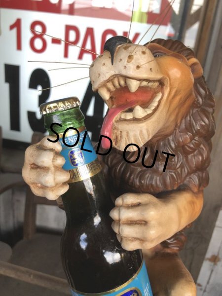画像10: Vintage Lowenbrau Beer Lion Store Display Statue (C02) (10)