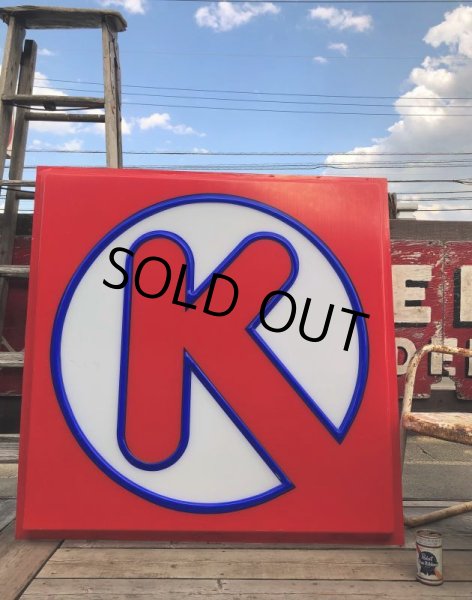 画像13: Vintage U.S.A Circle K Convenience Store & Gas Station Sign 121x121cm (C03) (13)