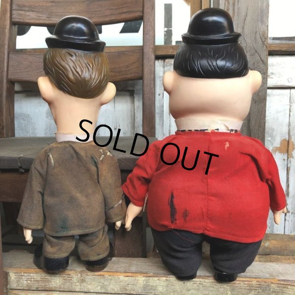 画像4: 70s Vintage Laurel and Hardy Cartoon Vinyl Doll Set (C04) (4)