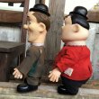 画像5: 70s Vintage Laurel and Hardy Cartoon Vinyl Doll Set (C04) (5)