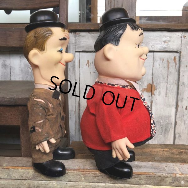 画像3: 70s Vintage Laurel and Hardy Cartoon Vinyl Doll Set (C04) (3)
