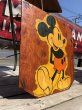 画像4: Vintage Disney Mickey Mouse Print on Wood Panel (C08) (4)