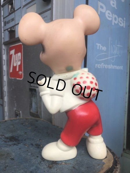 画像4:  60s Vintage DELL Disney Mickey Mouse Rubber Doll (C07) (4)