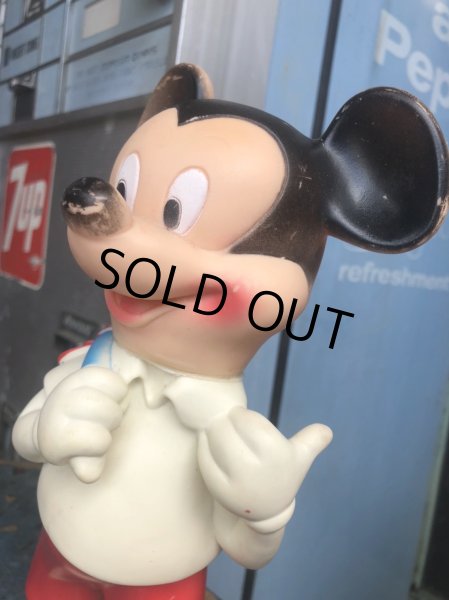 画像6:  60s Vintage DELL Disney Mickey Mouse Rubber Doll (C07) (6)