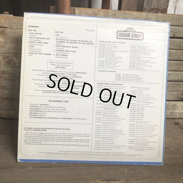 画像3: Vintage Sesame Street NUMBERS! LP Record (C017) (3)