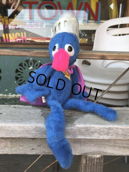 画像2: Vintage Knickerbocker Sesame Street Grover Plush Doll 38cm (B950) (2)