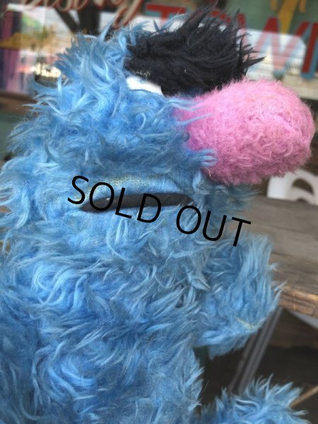 画像5: 70s Vintage Knickerbocker Sesame Street Herry Monster Plush Doll 35cm (B952) (5)