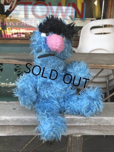 画像1: 70s Vintage Knickerbocker Sesame Street Herry Monster Plush Doll 35cm (B952) (1)