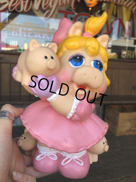 画像12: 80s Vintage Muppet Babies Miss Piggy Vinyl Bank Doll (C013) (12)