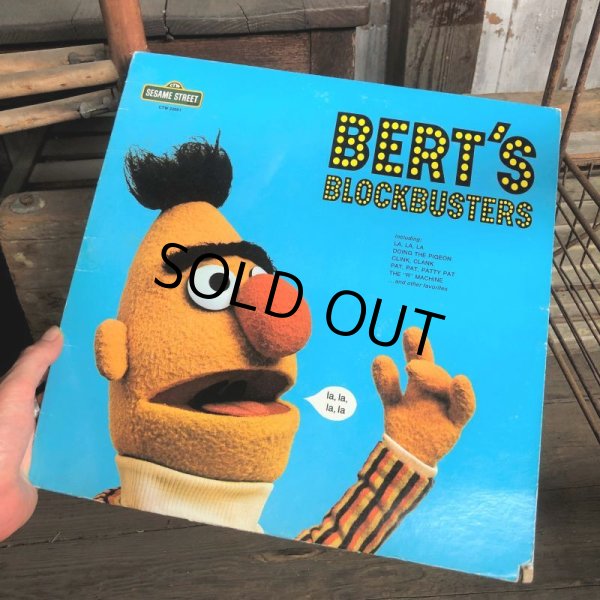 画像5: Vintage Sesame Street BERT'S BLOCKBUSTERS LP Record (C019) (5)