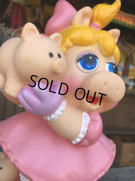 画像8: 80s Vintage Muppet Babies Miss Piggy Vinyl Bank Doll (C013) (8)
