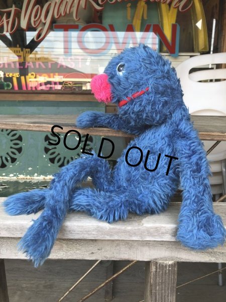 画像3: 70s Vintage Knickerbocker Sesame Street Grover Plush Doll 55cm (B951) (3)