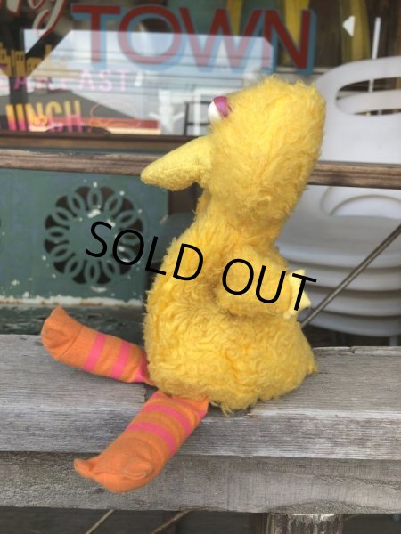 画像4: 70s Vintage Knickerbocker Sesame Street Big Bird Plush Doll 20cm (C015) (4)