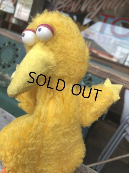 画像7: 70s Vintage Knickerbocker Sesame Street Big Bird Plush Doll 20cm (C015) (7)