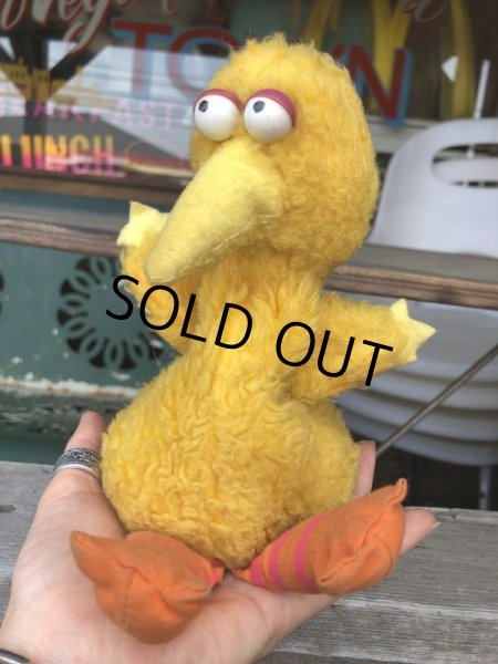 画像8: 70s Vintage Knickerbocker Sesame Street Big Bird Plush Doll 20cm (C015) (8)