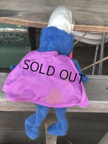 画像3: Vintage Knickerbocker Sesame Street Grover Plush Doll 38cm (B950) (3)