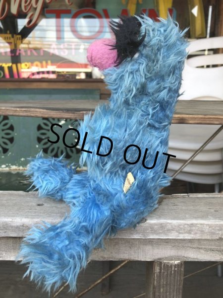 画像2: 70s Vintage Knickerbocker Sesame Street Herry Monster Plush Doll 35cm (B952) (2)