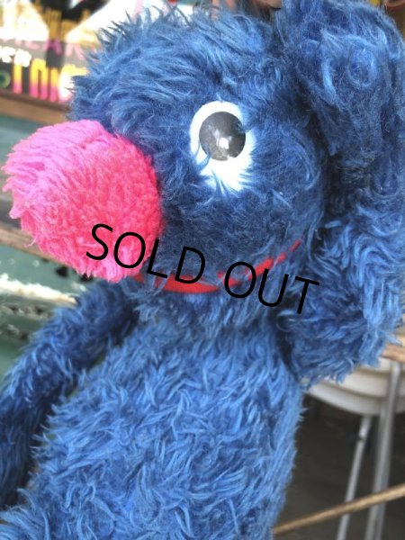 画像8: 70s Vintage Knickerbocker Sesame Street Grover Plush Doll 55cm (B951) (8)