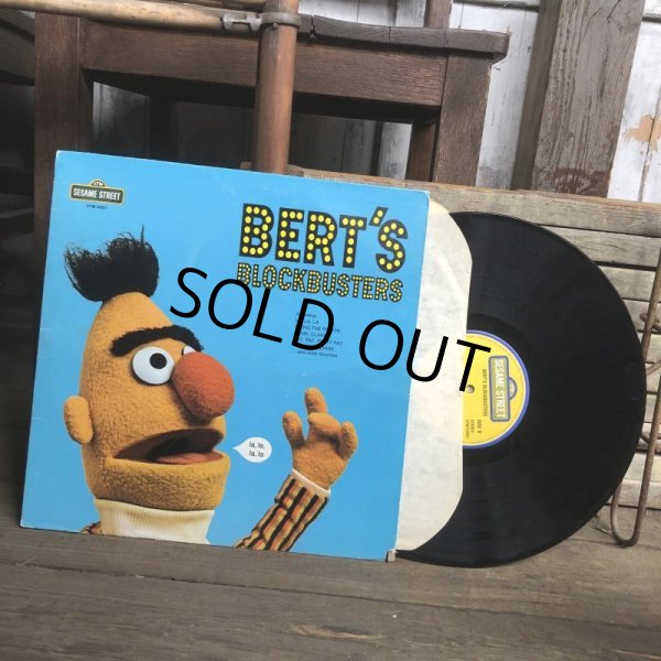画像4: Vintage Sesame Street BERT'S BLOCKBUSTERS LP Record (C019) (4)