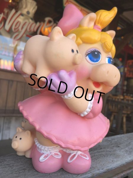 画像3: 80s Vintage Muppet Babies Miss Piggy Vinyl Bank Doll (C013) (3)