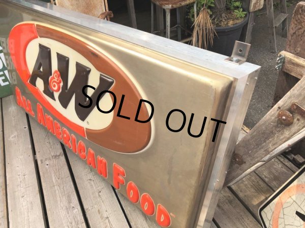画像4: Vintage A&W Restaurant ALL AMERICAN FOOD Lighted Store Sign Huge!!!! (C024) (4)