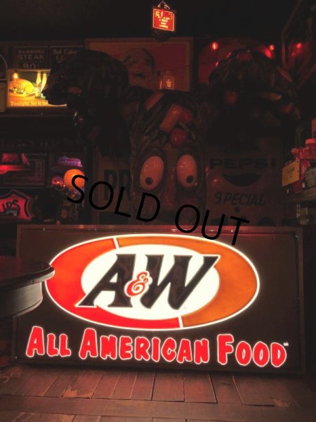 画像10: Vintage A&W Restaurant ALL AMERICAN FOOD Lighted Store Sign Huge!!!! (C024) (10)