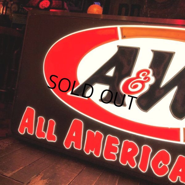 画像13: Vintage A&W Restaurant ALL AMERICAN FOOD Lighted Store Sign Huge!!!! (C024) (13)