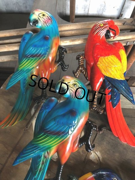 画像9: 70s Vintage Parrot Wall Hangings Statue (C027) (9)