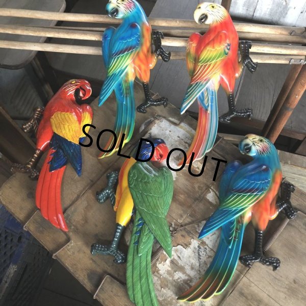 画像10: 70s Vintage Parrot Wall Hangings Statue (C027) (10)