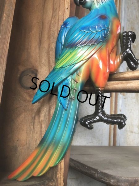 画像2: 70s Vintage Parrot Wall Hangings Statue (C028) (2)