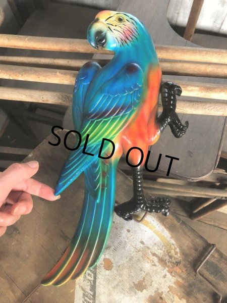 画像8: 70s Vintage Parrot Wall Hangings Statue (C027) (8)