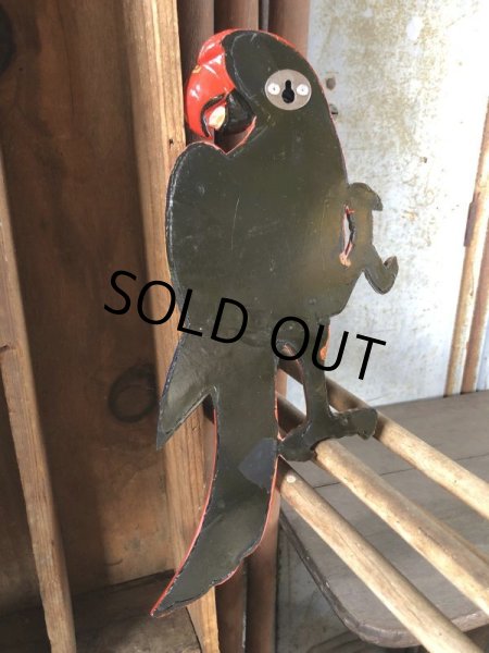 画像2: 70s Vintage Parrot Wall Hangings Statue (C025) (2)