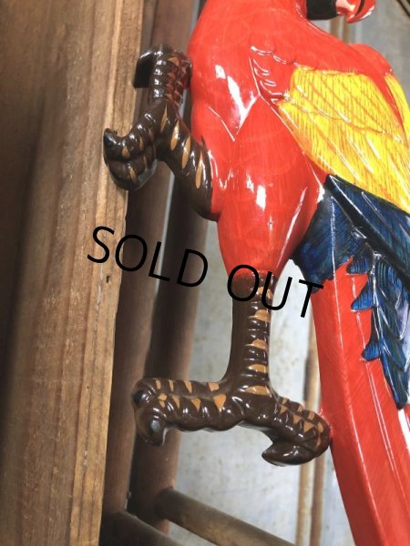画像4: 70s Vintage Parrot Wall Hangings Statue (C025) (4)