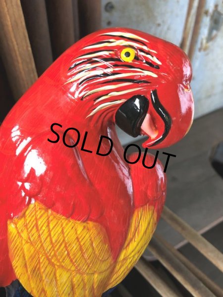画像7: 70s Vintage Parrot Wall Hangings Statue (C025) (7)