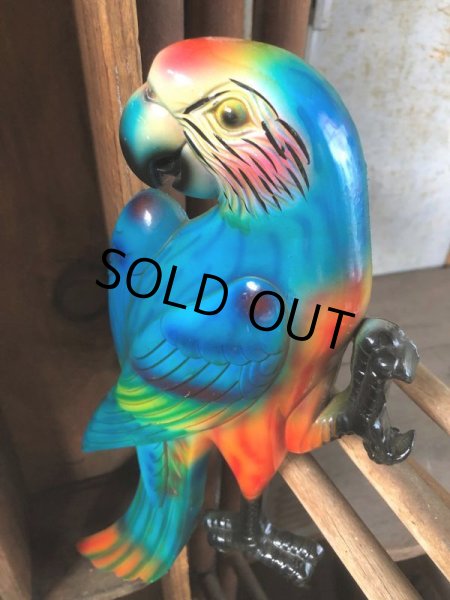 画像3: 70s Vintage Parrot Wall Hangings Statue (C028) (3)