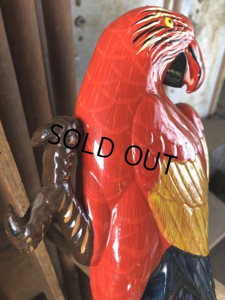 画像6: 70s Vintage Parrot Wall Hangings Statue (C025) (6)