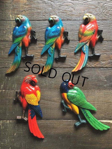 画像9: 70s Vintage Parrot Wall Hangings Statue (C025) (9)