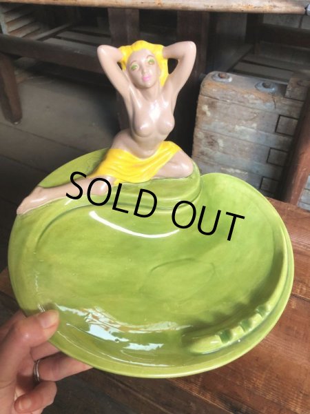 画像12: Vintage Mid Century Nude Naked Woman Lady Pinup Ashtray (C053) (12)