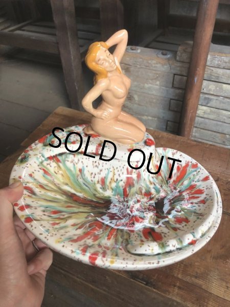 画像10: Vintage Mid Century Nude Naked Woman Lady Pinup Ashtrays (C052) (10)