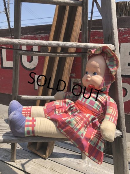 画像4: Vintage Celluloid Face Doll Girl 50cm (C048） (4)