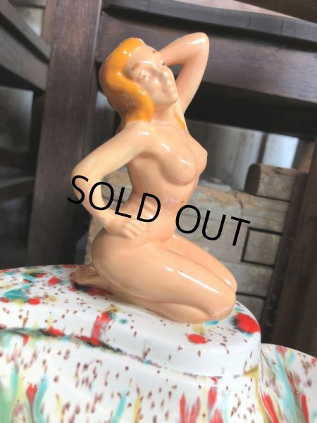 画像7: Vintage Mid Century Nude Naked Woman Lady Pinup Ashtrays (C052) (7)